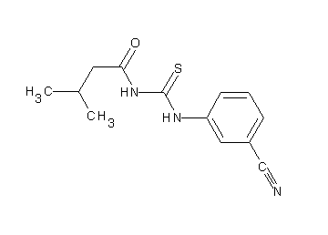 N-{[(3-cyanophenyl)amino]carbonothioyl}-3-methylbutanamide