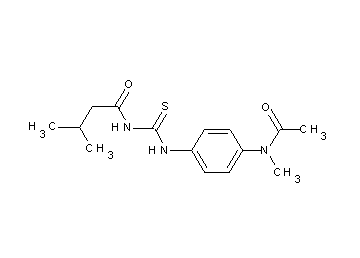 N-[({4-[acetyl(methyl)amino]phenyl}amino)carbonothioyl]-3-methylbutanamide