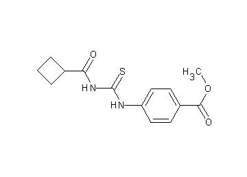 methyl 4-({[(cyclobutylcarbonyl)amino]carbonothioyl}amino)benzoate