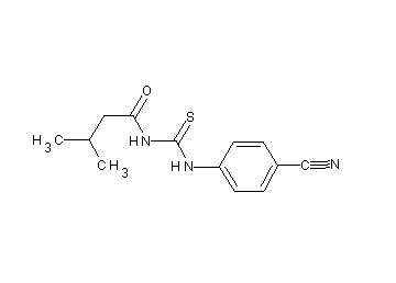 N-{[(4-cyanophenyl)amino]carbonothioyl}-3-methylbutanamide