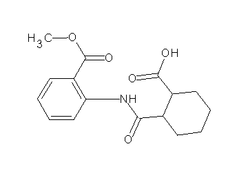 2-({[2-(methoxycarbonyl)phenyl]amino}carbonyl)cyclohexanecarboxylic acid
