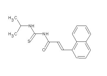 N-[(isopropylamino)carbonothioyl]-3-(1-naphthyl)acrylamide