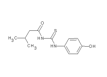 N-{[(4-hydroxyphenyl)amino]carbonothioyl}-3-methylbutanamide