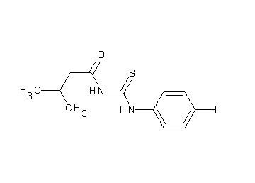 N-{[(4-iodophenyl)amino]carbonothioyl}-3-methylbutanamide