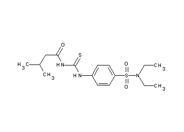 N-[({4-[(diethylamino)sulfonyl]phenyl}amino)carbonothioyl]-3-methylbutanamide