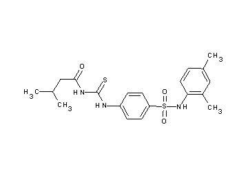 N-{[(4-{[(2,4-dimethylphenyl)amino]sulfonyl}phenyl)amino]carbonothioyl}-3-methylbutanamide