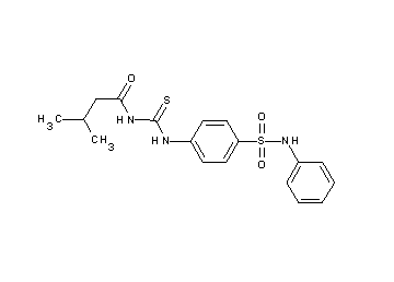 N-({[4-(anilinosulfonyl)phenyl]amino}carbonothioyl)-3-methylbutanamide