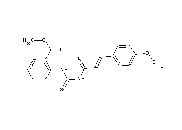 methyl 2-[({[3-(4-methoxyphenyl)acryloyl]amino}carbonothioyl)amino]benzoate