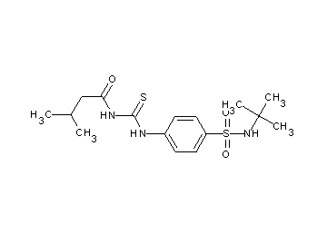 N-[({4-[(tert-butylamino)sulfonyl]phenyl}amino)carbonothioyl]-3-methylbutanamide
