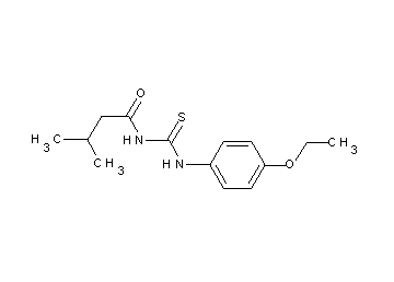 N-{[(4-ethoxyphenyl)amino]carbonothioyl}-3-methylbutanamide