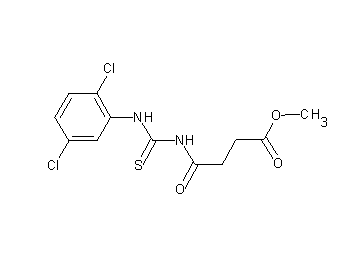 methyl 4-({[(2,5-dichlorophenyl)amino]carbonothioyl}amino)-4-oxobutanoate
