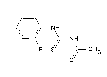 N-{[(2-fluorophenyl)amino]carbonothioyl}acetamide