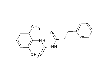 N-{[(2,6-dimethylphenyl)amino]carbonothioyl}-3-phenylpropanamide