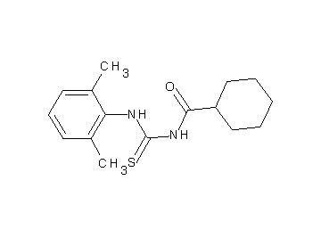 N-{[(2,6-dimethylphenyl)amino]carbonothioyl}cyclohexanecarboxamide