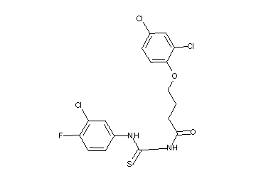 N-{[(3-chloro-4-fluorophenyl)amino]carbonothioyl}-4-(2,4-dichlorophenoxy)butanamide