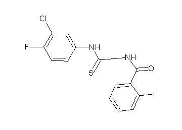N-{[(3-chloro-4-fluorophenyl)amino]carbonothioyl}-2-iodobenzamide