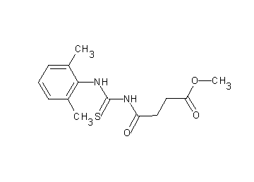 methyl 4-({[(2,6-dimethylphenyl)amino]carbonothioyl}amino)-4-oxobutanoate