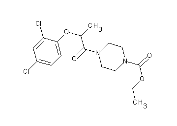 ethyl 4-[2-(2,4-dichlorophenoxy)propanoyl]-1-piperazinecarboxylate