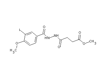 methyl 4-[2-(3-iodo-4-methoxybenzoyl)hydrazino]-4-oxobutanoate