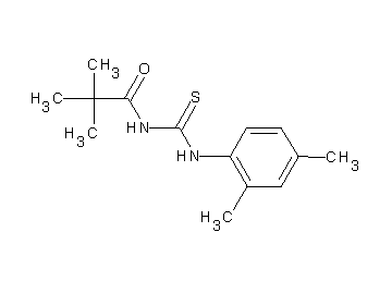 N-{[(2,4-dimethylphenyl)amino]carbonothioyl}-2,2-dimethylpropanamide