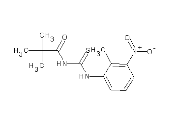 2,2-dimethyl-N-{[(2-methyl-3-nitrophenyl)amino]carbonothioyl}propanamide