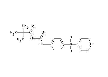 2,2-dimethyl-N-({[4-(4-morpholinylsulfonyl)phenyl]amino}carbonothioyl)propanamide