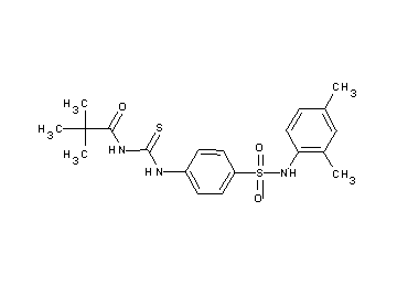 N-{[(4-{[(2,4-dimethylphenyl)amino]sulfonyl}phenyl)amino]carbonothioyl}-2,2-dimethylpropanamide