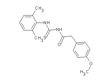 N-{[(2,6-dimethylphenyl)amino]carbonothioyl}-2-(4-methoxyphenyl)acetamide