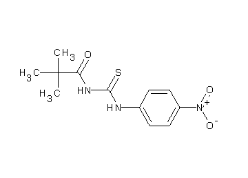 2,2-dimethyl-N-{[(4-nitrophenyl)amino]carbonothioyl}propanamide