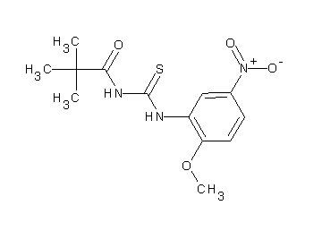N-{[(2-methoxy-5-nitrophenyl)amino]carbonothioyl}-2,2-dimethylpropanamide