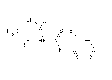 N-{[(2-bromophenyl)amino]carbonothioyl}-2,2-dimethylpropanamide