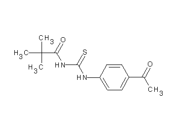 N-{[(4-acetylphenyl)amino]carbonothioyl}-2,2-dimethylpropanamide