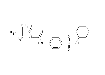 N-[({4-[(cyclohexylamino)sulfonyl]phenyl}amino)carbonothioyl]-2,2-dimethylpropanamide