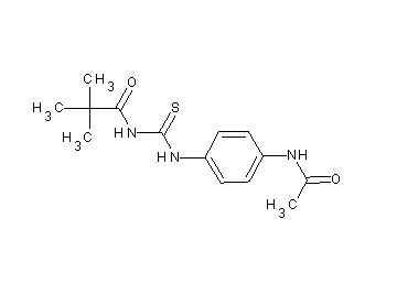 N-({[4-(acetylamino)phenyl]amino}carbonothioyl)-2,2-dimethylpropanamide