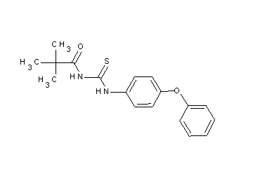 2,2-dimethyl-N-{[(4-phenoxyphenyl)amino]carbonothioyl}propanamide