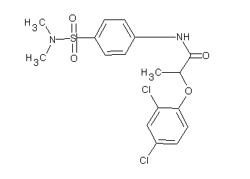 2-(2,4-dichlorophenoxy)-N-{4-[(dimethylamino)sulfonyl]phenyl}propanamide - Click Image to Close