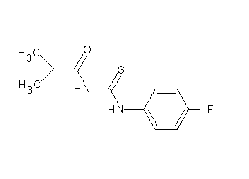 N-{[(4-fluorophenyl)amino]carbonothioyl}-2-methylpropanamide