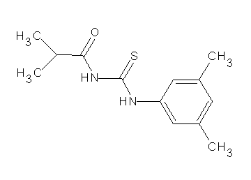 N-{[(3,5-dimethylphenyl)amino]carbonothioyl}-2-methylpropanamide