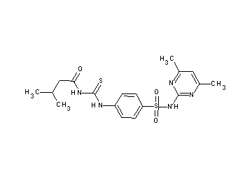 N-{[(4-{[(4,6-dimethyl-2-pyrimidinyl)amino]sulfonyl}phenyl)amino]carbonothioyl}-3-methylbutanamide