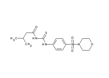 3-methyl-N-({[4-(4-morpholinylsulfonyl)phenyl]amino}carbonothioyl)butanamide