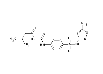 3-methyl-N-{[(4-{[(5-methyl-3-isoxazolyl)amino]sulfonyl}phenyl)amino]carbonothioyl}butanamide - Click Image to Close