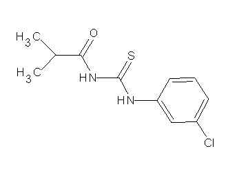 N-{[(3-chlorophenyl)amino]carbonothioyl}-2-methylpropanamide