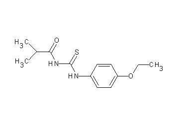 N-{[(4-ethoxyphenyl)amino]carbonothioyl}-2-methylpropanamide