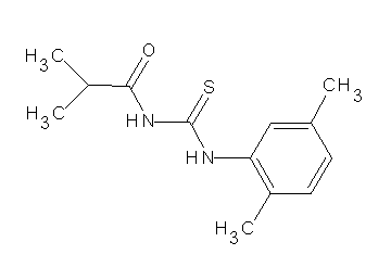 N-{[(2,5-dimethylphenyl)amino]carbonothioyl}-2-methylpropanamide