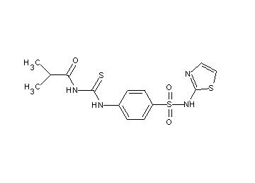 2-methyl-N-[({4-[(1,3-thiazol-2-ylamino)sulfonyl]phenyl}amino)carbonothioyl]propanamide