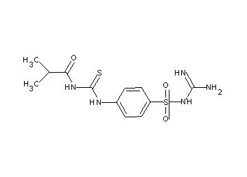 N-({[4-({[amino(imino)methyl]amino}sulfonyl)phenyl]amino}carbonothioyl)-2-methylpropanamide