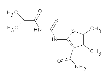 2-{[(isobutyrylamino)carbonothioyl]amino}-4,5-dimethyl-3-thiophenecarboxamide