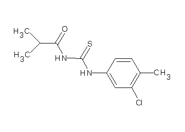 N-{[(3-chloro-4-methylphenyl)amino]carbonothioyl}-2-methylpropanamide