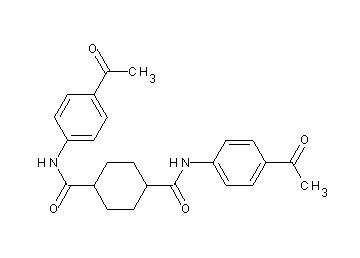 N,N'-bis(4-acetylphenyl)-1,4-cyclohexanedicarboxamide