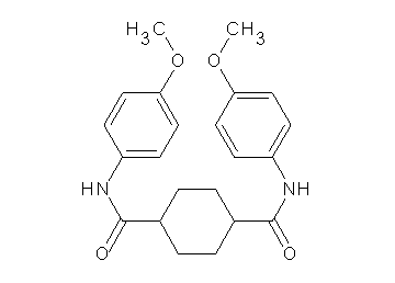 N,N'-bis(4-methoxyphenyl)-1,4-cyclohexanedicarboxamide